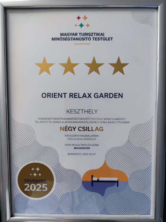 Orient Relax Garden Apartamento Keszthely Exterior foto